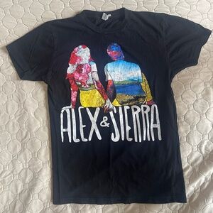 Alex & Sierra The Good Guys And A Girl 2015 Tour Black T-Shirt Size XS